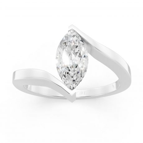 Marquise Solitaire Engagement Ring