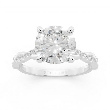 Twisted Classic Solitaire Engagement Ring